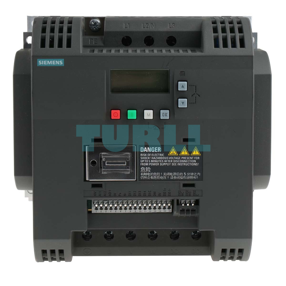 Siemens 6SL3210-5BE25-5CV0 SINAMICS V20, 5.5 kW Variable Frequency Drive, 380–480V Original Brand New 1 Siemens 6SL3210-5BE25-5CV0 SINAMICS V20, 5.5 kW Variable Frequency Drive, 380–480V