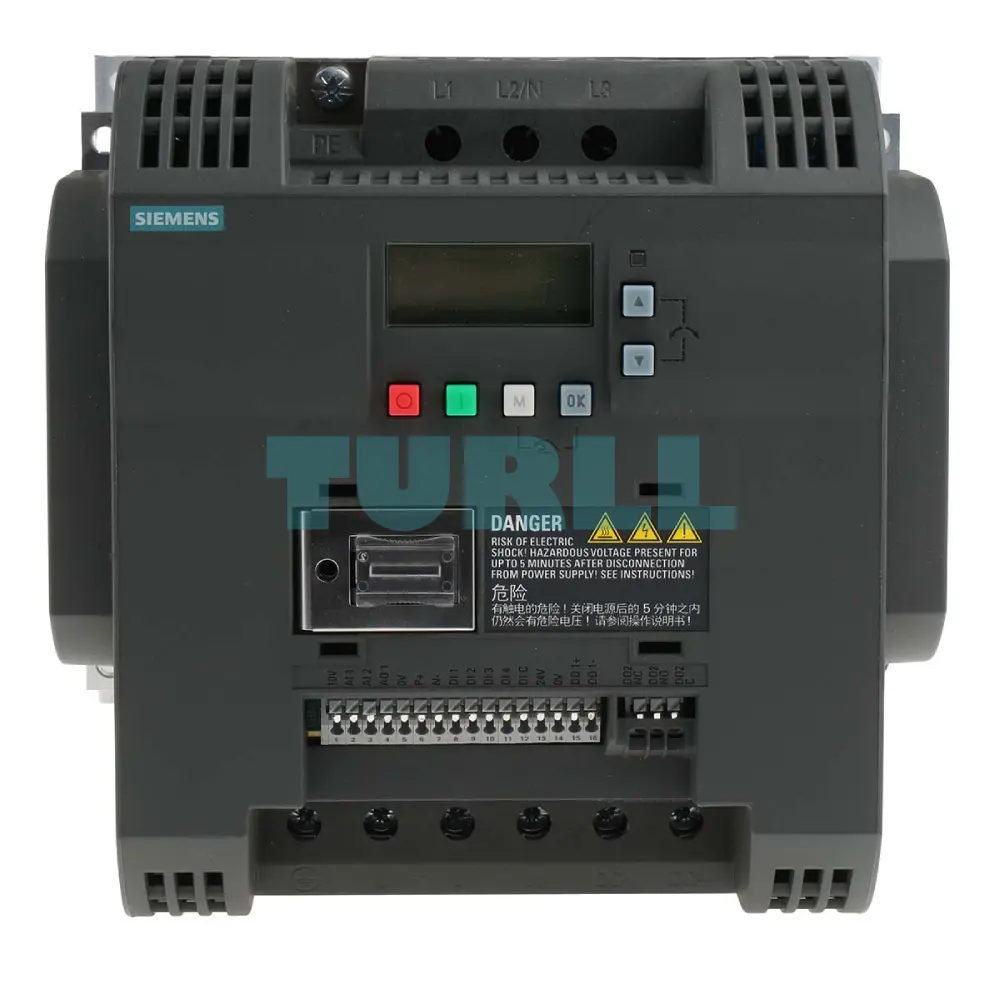 Siemens 6SL3210-5BE25-5CV0 SINAMICS V20, 5.5 kW Variable Frequency Drive, 380–480V Original Brand New 1 Siemens 6SL3210-5BE25-5CV0 SINAMICS V20, 5.5 kW Variable Frequency Drive, 380–480V