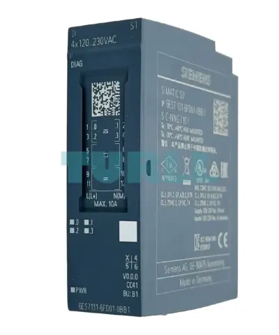 Siemens 6ES7131-6FD01-0BB1 SIMATIC ET 200SP Digital Input Module DI 4x 120–230V AC Original Brand New