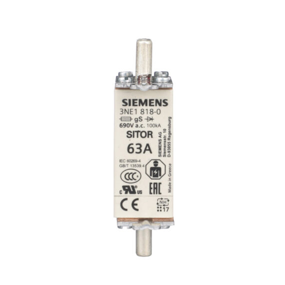 Siemens SITOR fuse link 3NE1818-0