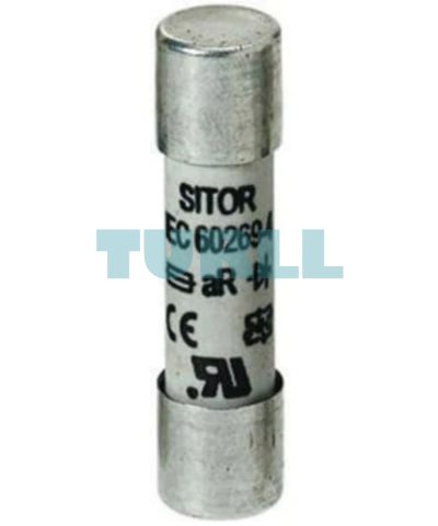 Siemens 3NC1020 SITOR Cylindrical Fuse Link, 10 x 38 mm, 20 A, aR, 600V AC, 700V DC, UL Certified