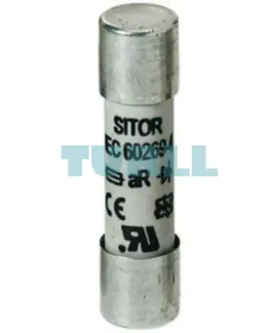 Siemens 3NC1020 SITOR Cylindrical Fuse Link, 10 x 38 mm, 20 A, aR, 600V AC, 700V DC, UL Certified