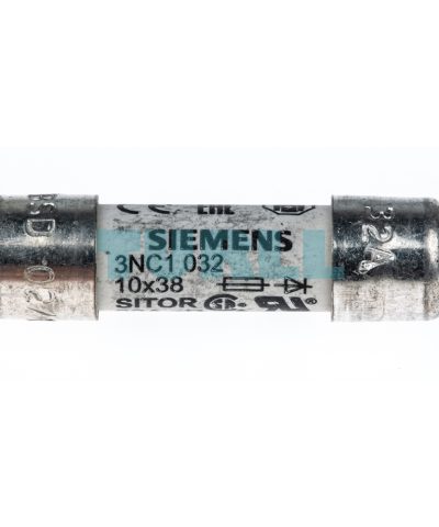 Siemens 3NC1032 SITOR Cylindrical Fuse Link, 10x38 mm, 32A, aR, 600V AC