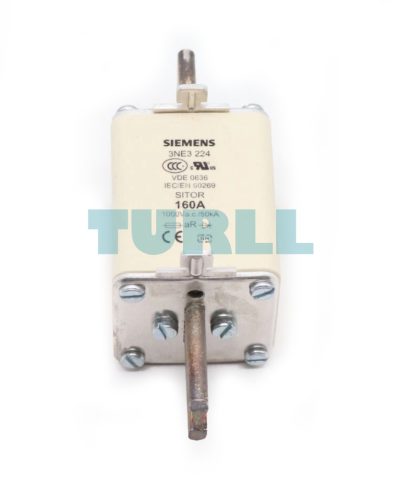 Siemens 3NE3224 SITOR Fuse Link, NH1 Size, 160A, 1000V AC, aR Characteristic