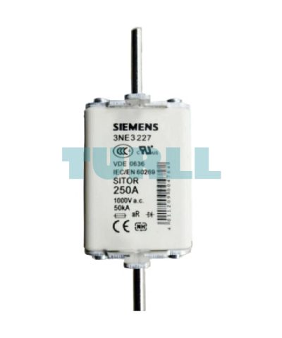 Siemens 3NE3227 SITOR Fuse Link NH1, 250A, 1000V AC with Front Indicator