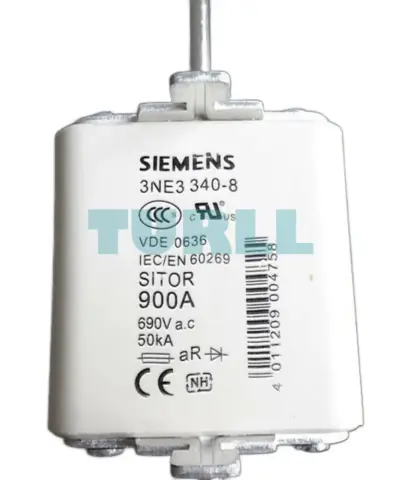 Siemens 3NE3340-8 SITOR NH2 Fuse Link 900A aR 690V with Front Indicator
