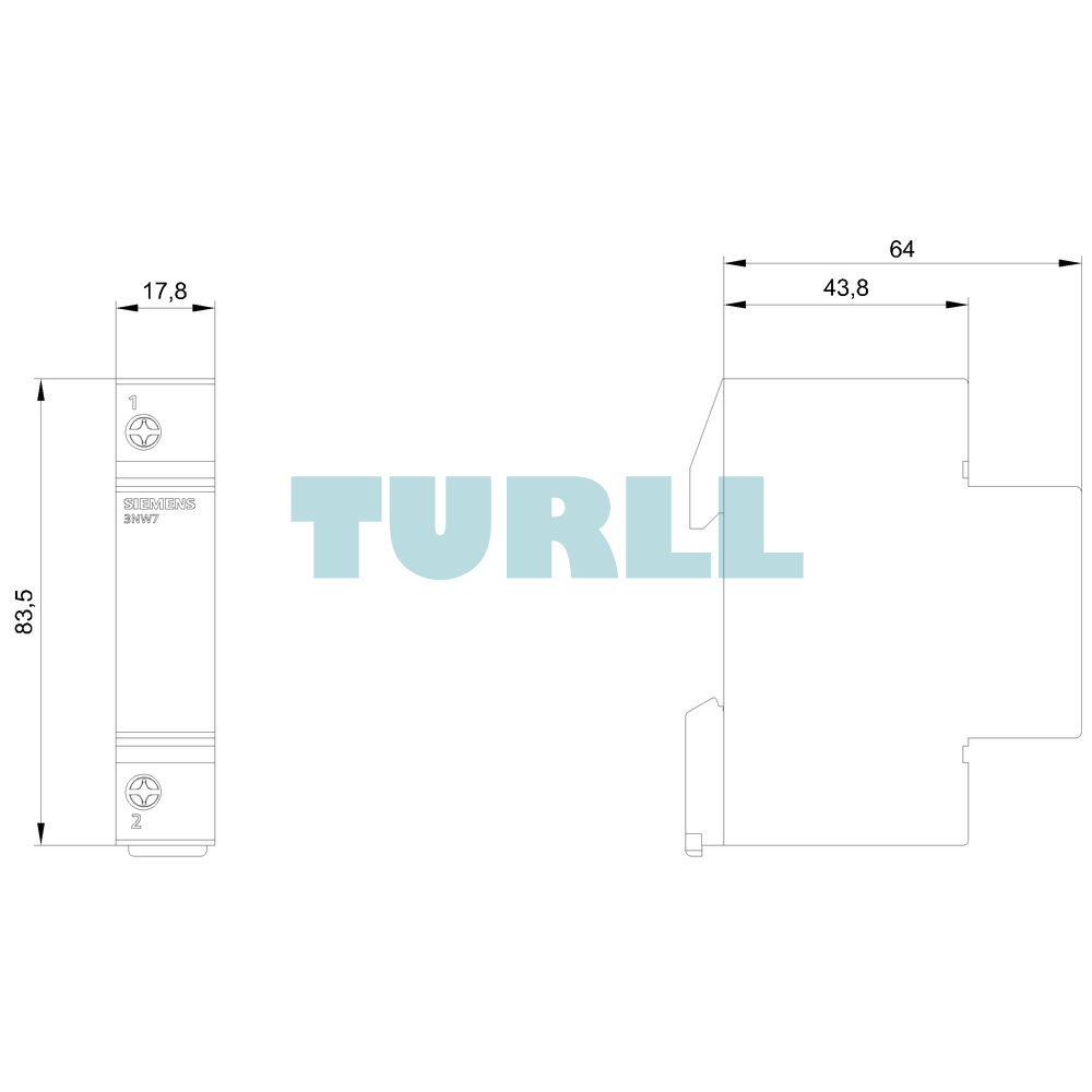 Siemens 3NW7013 SENTRON Cylindrical Fuse Holder, 1-Pole, 10x38mm, 32A, 690V AC Original Brand New 6 Siemens 3NW7013 SENTRON Cylindrical Fuse Holder, 1-Pole, 10x38mm, 32A, 690V AC