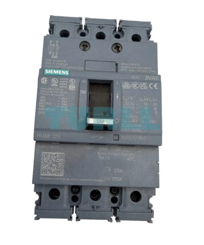 Siemens 3VA5112-4ED31-0AA0 Circuit Breaker 3VA5 UL Frame 125, 3-Pole, 125A