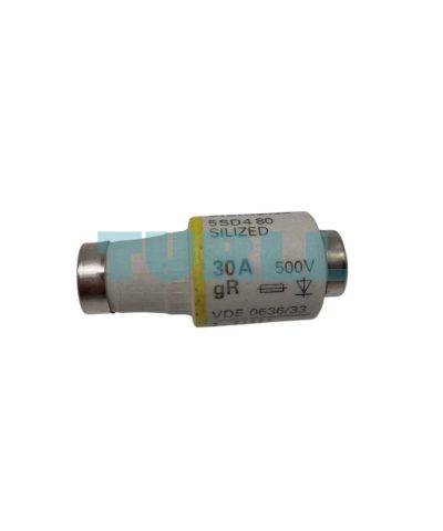 Siemens 5SD480 SILIZED Fuse Link, 500V, 30A, Quick-Acting, Size DI