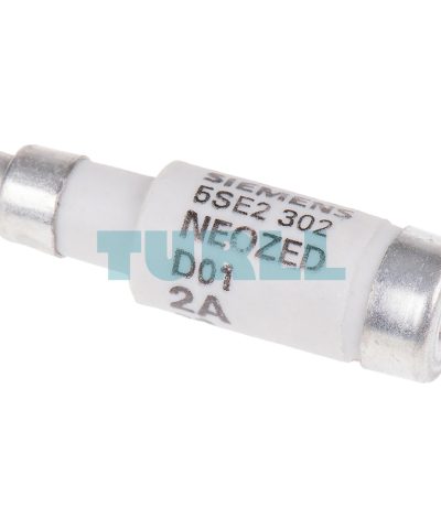 Siemens 5SE2302 NEOZED Fuse-Link, D01 Size, 2A, gG, 400V AC / 250V DC