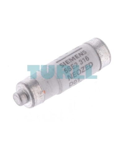 Siemens 5SE2316 NEOZED Fuse-Link, Size D01, 16A, gG, 400V AC / 250V DC