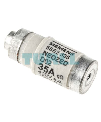 Siemens 5SE2335 NEOZED Fuse-Link, Size D02, 35A, gG, 400V AC / 250V DC