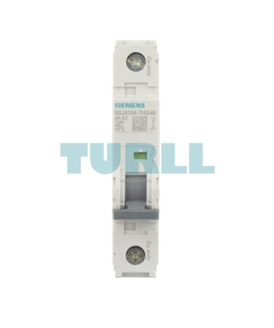 Siemens 5SJ4104-7HG40 Miniature Circuit Breaker 240V 14kA, 1-Pole C-Type, 4A
