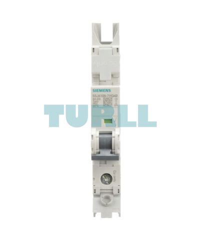 Siemens 5SJ4106-7HG42 Miniature Circuit Breaker, 1-Pole, 6A, 10kA, C-Trip Curve, UL 489 Rated