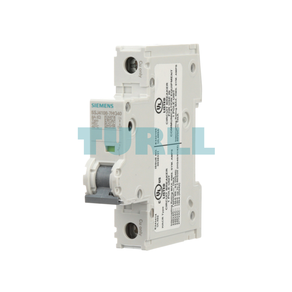 Siemens 5SJ4130-7HG40 Interruttore Automatico Magnetotermico, 1 Polo, 30A, Curva C, 240V, UL 489 - Fatto In Italia - 4
