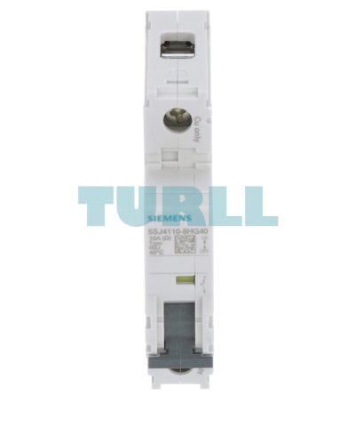 Siemens 5SJ4110-8HG40 Miniature Circuit Breaker 1-Pole, 10A, 240V, D-Characteristic, 14kA