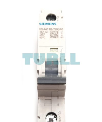 Siemens 5SJ4118-7HG40 Miniature Circuit Breaker 240V, 14kA, 1-Pole C 15A