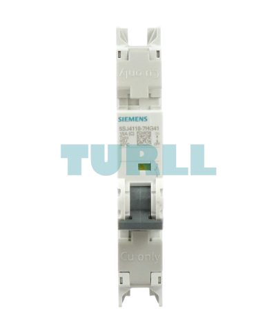 Siemens 5SJ4118-7HG41 Miniature Circuit Breaker 240V, 15A, 1-Pole, C-Curve, UL 489 Rated