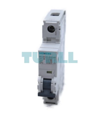 Siemens 5SJ4120-6HG40 Miniature Circuit Breaker 1-Pole, 20A, 240V, 14kA, UL 489 Rated