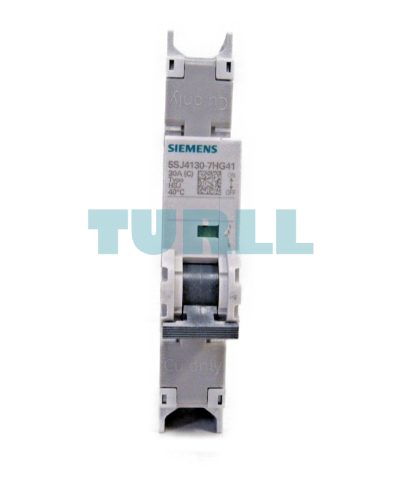 Siemens 5SJ4130-7HG41 Miniature Circuit Breaker 1-Pole, 30A, 240V, UL 489 Rated