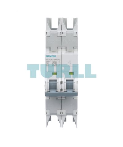 Siemens 5SJ4202-8HG42 Miniature Circuit Breaker 2-Pole, 2A, Type D, 10kA, UL 489