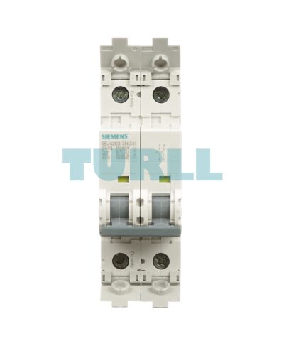 Siemens 5SJ4203-7HG41 Miniature Circuit Breaker 2-Pole, 3A, Class C, 240V, UL 489 Rated