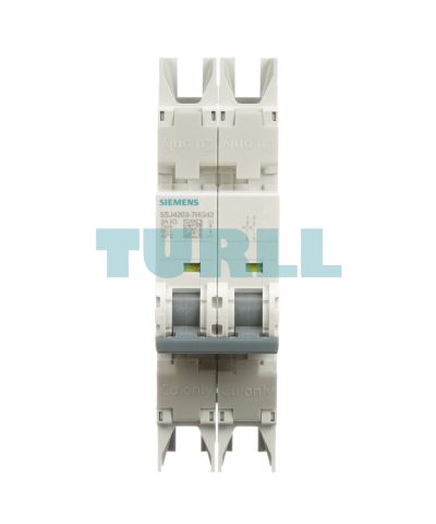 Siemens 5SJ4203-7HG42 Miniature Circuit Breaker 2-Pole, 3A, Class C, 10kA, UL 489