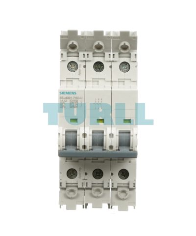 Siemens 5SJ4301-7HG42 UL 489 Circuit Breaker 3 Pole, 1A, C Curve, 10kA, 480Y/277V