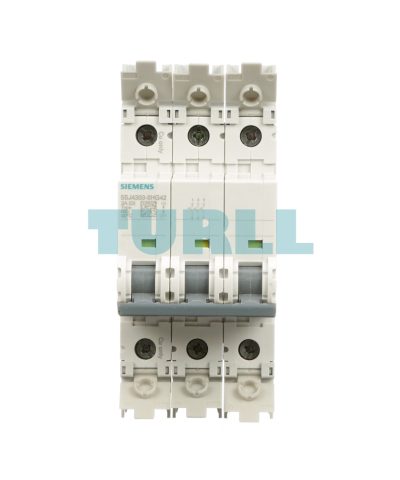 Siemens 5SJ4303-8HG42 Miniature Circuit Breaker 3-Pole, 3A, Type D, 10kA, UL 489 Rated