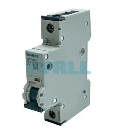 Siemens 5SY4101-7 Miniature Circuit Breaker 1-Pole, C Curve, 1A, 230/400V, 10kA, D=70mm
