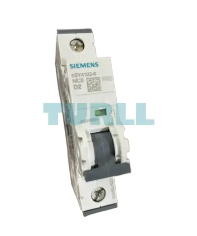 Siemens 5SY4102-8 Miniature Circuit Breaker 1-Pole, 2A, Type D Curve, 10kA