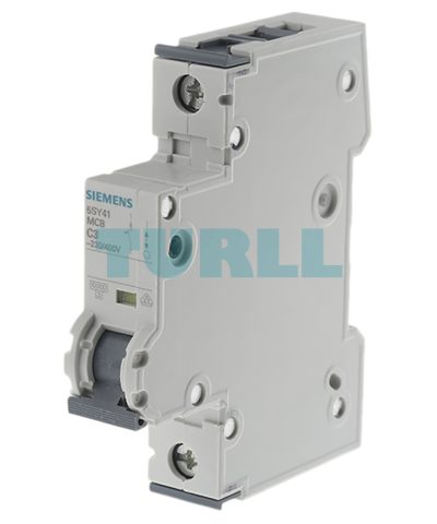 Siemens 5SY4103-7 Miniature Circuit Breaker 1-Pole, 3A, Type C, 10kA, 230/400V