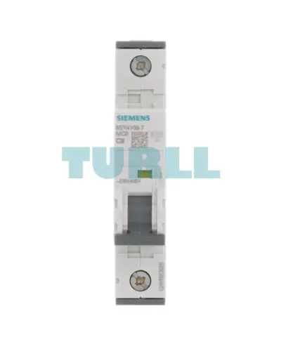 Siemens 5SY4108-7 Sentron Miniature Circuit Breaker 1-Pole, 8A, Type C, 10kA