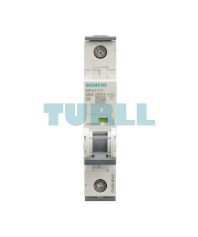 Siemens 5SY4111-7 Miniature Circuit Breaker 230/400V 10kA, 1-Pole, C Curve, 5A, 70mm