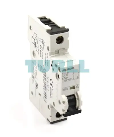 Siemens 5SY4150-7 Miniature Circuit Breaker 230/400V 10kA 1-Pole 50A C Curve, 70mm