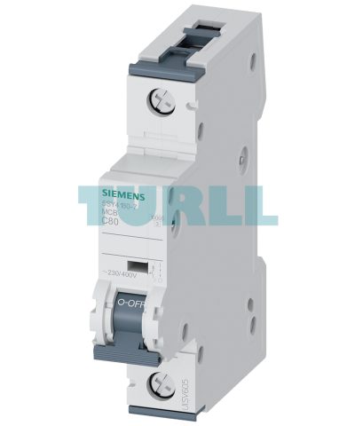 Siemens 5SY4180-7 Miniature Circuit Breaker 230/400V, 10kA, 1-Pole, C Curve, 80A