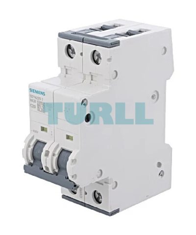 Siemens 5SY4220-7 Miniature Circuit Breaker 2-Pole, 20A, C-Type, 400V, 10kA