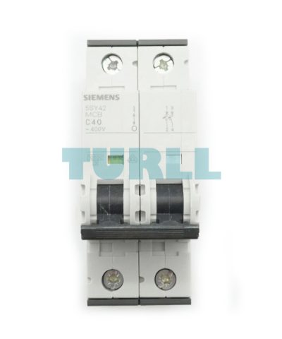 Siemens 5SY4240-7 Miniature Circuit Breaker 2-Pole, 40A, C-Curve, 10kA, 400V
