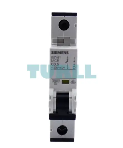 Siemens 5SY6105-7 Miniature Circuit Breaker 0.5A, 1-Pole, C Curve, 6kA, 230/400V