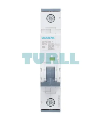 Siemens 5SY6108-7 Miniature Circuit Breaker 1-Pole, 8A, Type C, 6kA, 230/400V