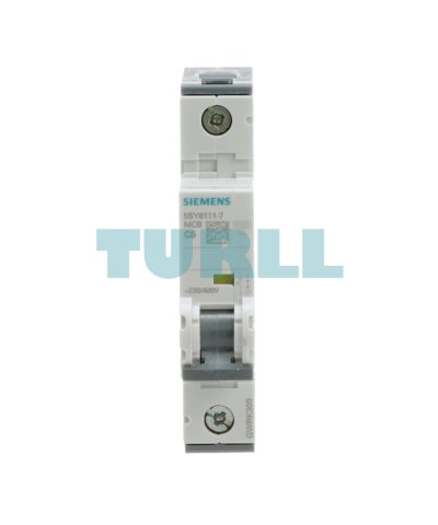 Siemens 5SY6111-7 Miniature Circuit Breaker 1-Pole, 5A, Type C, 6kA, 230/400V