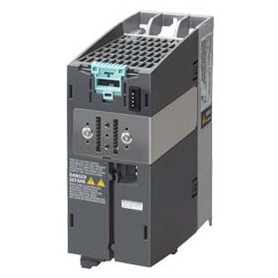 Siemens SINAMICS Power Module PM240-2 unfiltered with integrated braking chopper 380-480 V 3 AC +10/-10% 47-63 Hz Power high overload: 1.1 kW at 200% 3s 6SL3210-1PE14-3UL1