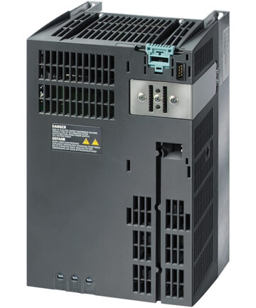 Siemens SINAMICS G120 Power Module PM 250 with integrated Class A filter capable of energy recovery. 380-480 V 3 AC +10/-10% 47-63 Hz Power high overload: 5.5kW at 200% 3s 6SL3225-0BE25-5AA1