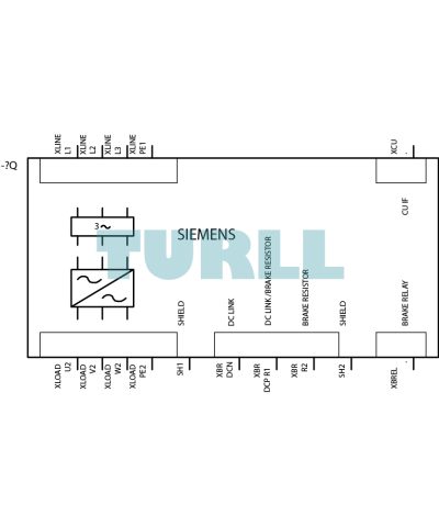 Siemens 6SL3210-1PC22-2AL0 SINAMICS G120 PM240-2 Power Module, 5.5kW, 200V-240V