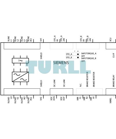 Siemens 6SL3210-1PE31-1AL0 SINAMICS G120 Power Module PM240-2, 55kW