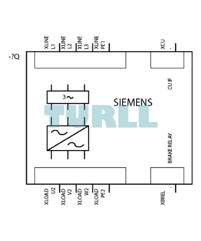 Siemens 6SL3225-0BE33-7AA0 SINAMICS G120, PM250 Power Module, 37kW - 45kW