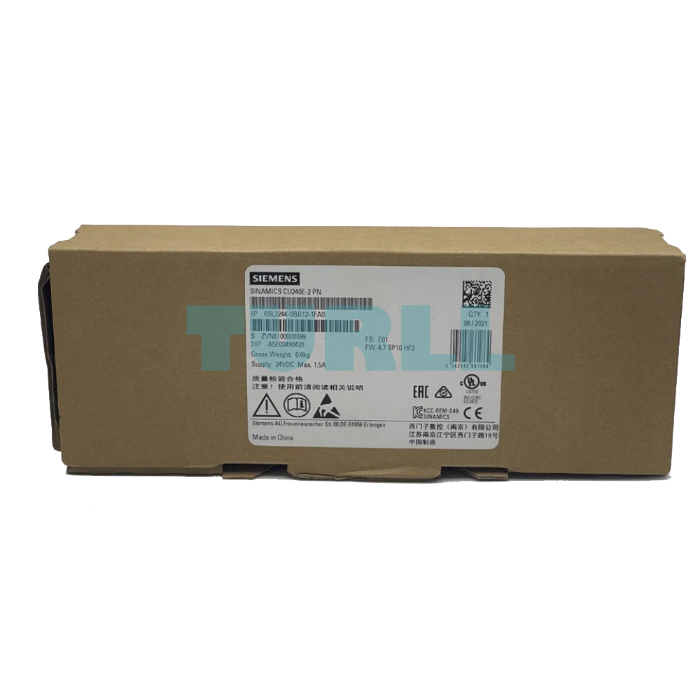 Siemens 6SL3244-0BB12-1FA0 SINAMICS G120 Control Unit CU240E-2 PN, Safety Integrated STO Original Brand New 6 Siemens 6SL3244-0BB12-1FA0 SINAMICS G120 Control Unit CU240E-2 PN, Safety Integrated STO