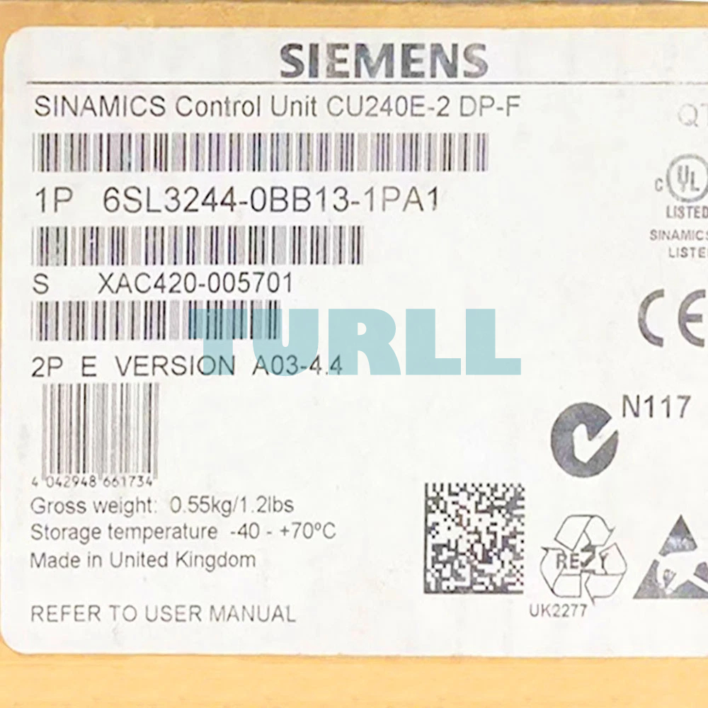 Siemens 6SL3244-0BB13-1PA1 SINAMICS G120, CU240E-2 DP-F Control Unit Original Brand New 4 Siemens 6SL3244-0BB13-1PA1 SINAMICS G120, CU240E-2 DP-F Control Unit