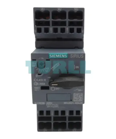 Siemens 3RV2021-4BA20 SIRIUS Circuit Breaker, Size S0 Motor Protector, 13-20A, Spring Terminal
