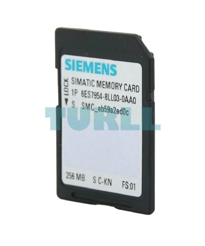 Siemens 6ES7954-8LL03-0AA0 SIMATIC S7 Memory Card for S7-1x00 CPU, 256 MB Flash